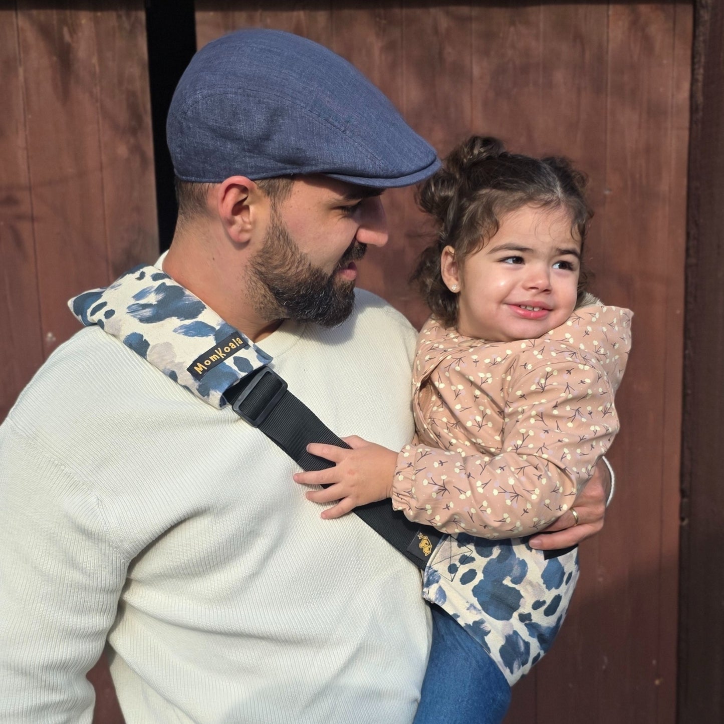 Mavi Desenli Bebek Yan Sling Taşıyıcı